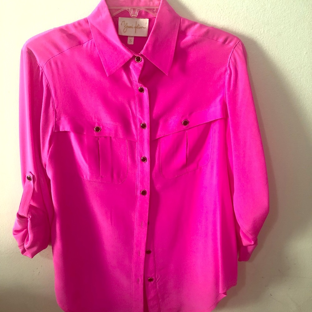 Yumi Kim Neon Pink Blouse